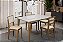Mesa de Jantar Safira com Tampo em Vidro 1.30x90 com 04 Cadeiras - Doubue - Imagem 4