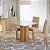 Mesa Sophia 95x95 com Vidro Temperado e 4 Cadeiras Maya 100% MDF - Cimol - Imagem 1