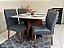 Mesa de Jantar Helo 1.20×0.90 Com 4 Cadeiras Genova - Imagem 1