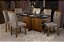 Mesa de Jantar Los Angeles 1.60×0.80 com Vidro Laqueado + 6 Cadeiras Califórnia - Imagem 1