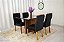 Mesa de Jantar Helo 120×90 Tampo MDF Vidro Com 4 Cad. Lisboa - Imagem 2
