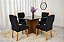Mesa de Jantar Helo 120×90 Tampo MDF Vidro Com 4 Cad. Lisboa - Imagem 3
