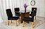 Mesa de Jantar Helo 120×90 Tampo MDF Vidro Com 4 Cad. Lisboa - Imagem 5