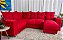 Sofá de Canto 5070 com Chaise 6 Lugares Suede - Boareto - Imagem 1