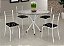 Mesa Rio Tampo Ardosia Redondo 75x75 com 04 Cadeiras - Teixeira - Imagem 1