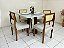 Mesa de Jantar Laís 1.15×0.94 com 4 Cadeiras Grécia – Cinamomo/Off White - Imagem 4