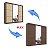 Roupeiro Casal 3 Portas 6 Gavetas Cristal 100% MDF Larg. 2.20m Flex - D Doro - Imagem 4