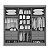 Roupeiro Casal 3 Portas 6 Gavetas Cristal 100% MDF Larg. 2.20m Flex - D Doro - Imagem 5