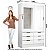 Modulado 4 Portas + Guarda-Roupa 2 Portas Sevilha Plus(Com espelho) Branco - Carioca Móveis - Imagem 5