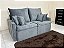 Sofá Cama Chicago Plus 1.80m – Veludo Cinza - Imagem 1