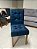 Mesa Atlas Mel/Off White Canto Barril 120×90 com 4 Cadeiras Sophia Mel/Veludo Azul - Imagem 2