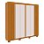 Roupeiro Eliza 6 Portas 2.30m Cinamomo/Off White  - ACP Móveis - Imagem 2
