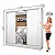 Roupeiro Dubai C/Espelho 3 Pts. 3 Gav. Branco Larg. 1.79m Carioca + Cama Box Casal Livina Molas Ensacadas 138x188x58 Orthoside - Imagem 5