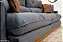 Retrátil Reclinável 2.90m Gran Bello Veludo Cinza - D33 e Molas Ensacadas - Imagem 6