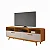 Rack Cristal 2.00m Tv até 70 Cinamono/Off White - Imagem 2