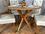 Mesa de Jantar Simpatia 1.08×1.08 Circular Com 4 cadeiras Jasmim – Cinamomo/Bege - Imagem 6