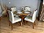 Mesa de Jantar Simpatia 1.08×1.08 Circular Com 4 cadeiras Jasmim – Cinamomo/Bege - Imagem 2