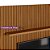 Painel Ripado Modular 3.00m TV Até 75 1 Nicho 1 Prateleira 1 Porta Nature/Off White - Linea Brasil - Imagem 2