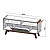 Retrátil Reclinável Grécia 2.00m Veludo Bege - Sem Caixa + Rack Lazuli Off White TV até 55 Pol. Larg. 1.35m Bechara - Imagem 6