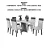 Mesa de Jantar Viena 160x90cm com 6 Cadeiras Turim Tecido Linho - Viero - Imagem 3