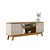 Rack Colorado 1.80m Tv até 75 Nature/Off White - Linea Brasil - Imagem 1