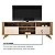 Bancada Mariana 1.80m Tv até 65 Cinamomo/Off White - Valdemóveis - Imagem 3