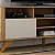 Bancada Mariana 1.80m Tv até 65 Cinamomo/Off White - Valdemóveis - Imagem 2
