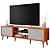 Bancada Berlim 1.80m Tv até 60 Cinamomo/Off White - Permobili - Imagem 1