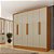 Roupeiro Bariloche 6 portas 1.80m  – Cinamomo/Off White - Imagem 1