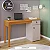 Escrivaninha Helo Candian Larg. 1.21m  Cinamomo/Off White com 1 Porta e 1 Gaveta JCM - Imagem 1