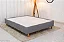 Base Box Casal Tiradentes 140x188x36 Linho Cinza Dvitrine - Imagem 1