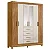 Roupeiro Aruba 06 Portas 1.65m Freijo/Off White - Moval - Imagem 2