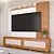 Home Theater Marrocos 2.28m Tv 84" Cinamomo/Off White - Permobili - Imagem 1