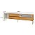 Rack Florença R425 100% MDF Freijó/Off White  - Dalla Costa - Imagem 3