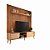 Painel + Rack até 75″ TB346F 100% MDF Freijó - Dallas Costa - Imagem 3