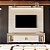 Painel até 75″ Bliss + Rack Comodoro 1.8m 100% MDF Off White/Cedro - EDN Móveis - Imagem 2