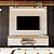 Painel até 75″ Bliss + Rack Comodoro 1.8m 100% MDF Off White/Cedro - EDN Móveis - Imagem 1