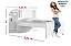 Roupeiro Merídian Branco 2 Portas + Cômoda Firenze Branco + Cama Solteiro Milênio Branca + Cama Auxiliar 2 Gavetas Branca - D Doro - Imagem 9