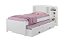 Roupeiro Merídian Branco 2 Portas + Cômoda Firenze Branco + Cama Solteiro Milênio Branca + Cama Auxiliar 2 Gavetas Branca - D Doro - Imagem 8