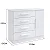 Roupeiro Merídian Branco 2 Portas + Cômoda Firenze Branco + Cama Solteiro Milênio Branca + Cama Auxiliar 2 Gavetas Branca - D Doro - Imagem 6