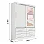 Roupeiro Merídian Branco 2 Portas + Cômoda Firenze Branco + Cama Solteiro Milênio Branca + Cama Auxiliar 2 Gavetas Branca - D Doro - Imagem 4