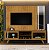 Rack com Painel Vitrum 100% MDF com Espelho e Led 2.18m Tv até 75" Naturale - Mavaular - Imagem 2