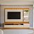 Painel até 70″ + Rack + Módulo Lateral São Paulo 2.38m Tauari/Off White Fosco - Imagem 1