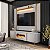 Painel até 75″ Maresias + Rack Juquehy Off White/Naturale - Bechara - Imagem 1