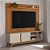 Painel até 75″ Gênova 2.0 Nature + Rack Istambul Nature/Off White - Linea Brasil - Imagem 1