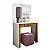 Penteadeira Camarim Rouge Branco/Nature Larg. 0.90m - Bechara - Imagem 2
