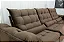 Sofá Retrátil Reclinável Emanuelly Veludo Marrom 19 Larg. 3.20m - D28 Soft - Imagem 5