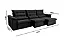 Sofá Retrátil Reclinável Emanuelly Veludo Marrom 19 Larg. 3.20m - D28 Soft - Imagem 9