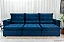 Sofá Retrátil Reclinável Emanuelly Azul 03 Larg. 3.20m - D28 Soft - Imagem 5