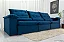 Sofá Retrátil Reclinável Emanuelly Azul 03 Larg. 3.20m - D28 Soft - Imagem 6